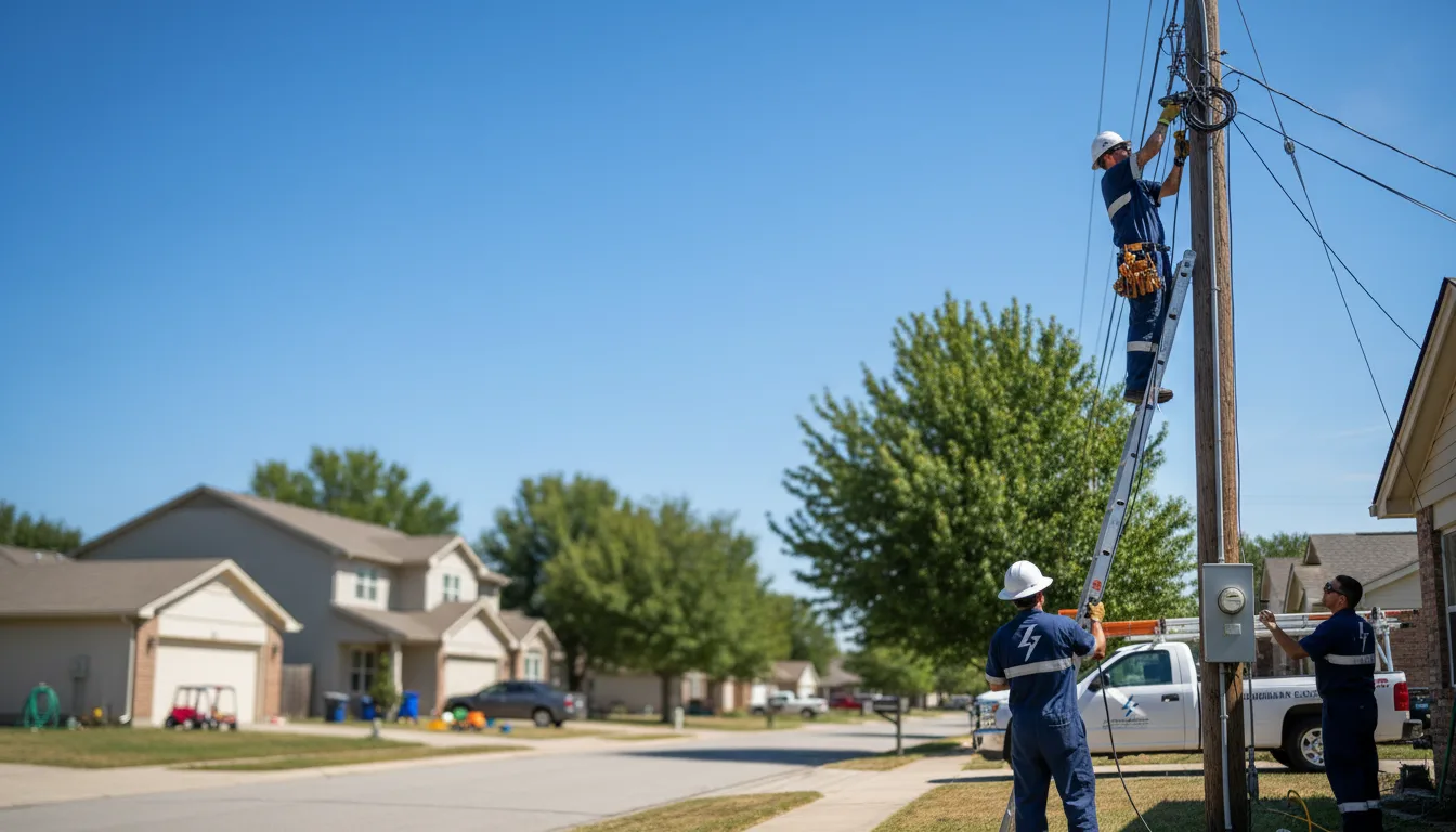 Residential electrician providing installation services in French Camp, CA